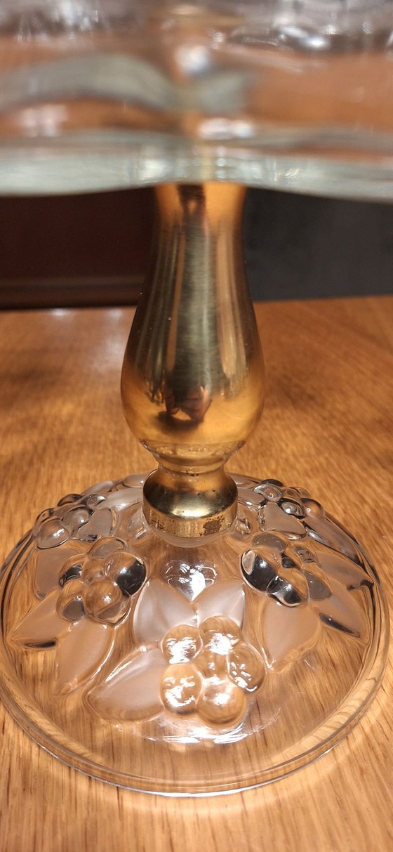 Walther Glas "Carmen Satin" Ciotola da portata su piede, Ciotole, Metallo, Cristallo, Dorato (foto 10 di 11)