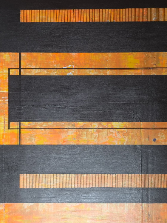Composición naranja y negra – Pinturas y dibujos, Lienzo (photo 4 of 5)
