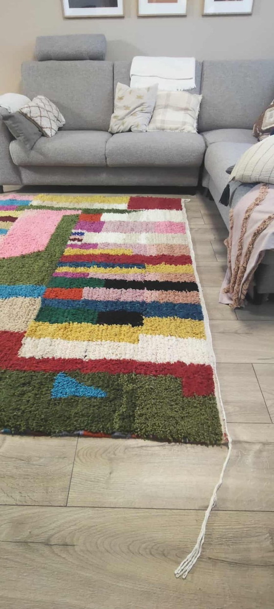 Image 1 of Tapis berbère 295 x 200 Boho tapis en laine neuve marocain
