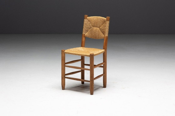 Image 1 of Sedie da pranzo "Bauche" di Charlotte Perriand per Steph Simon, Francia, anni '50