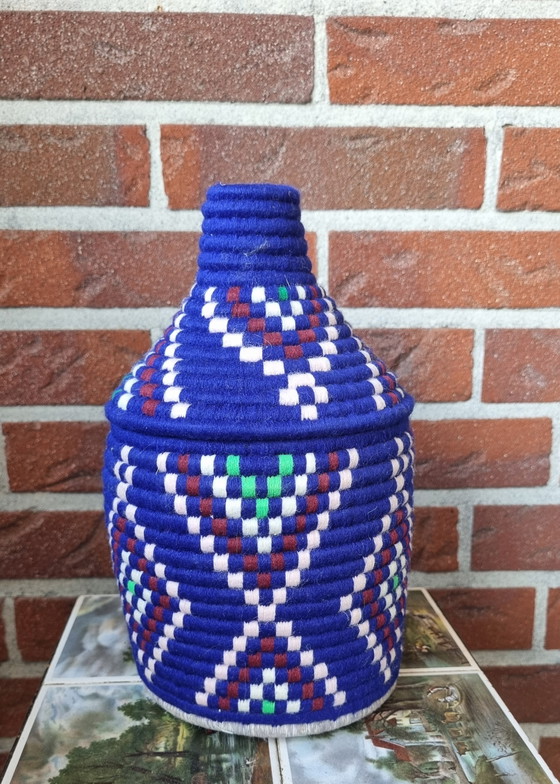 Image 1 of Wollen decoratie manden, opberg manden divers kleuren 