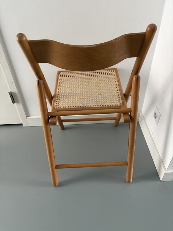 Image 1 of Sedia pieghevole vintage con cinghie elastiche