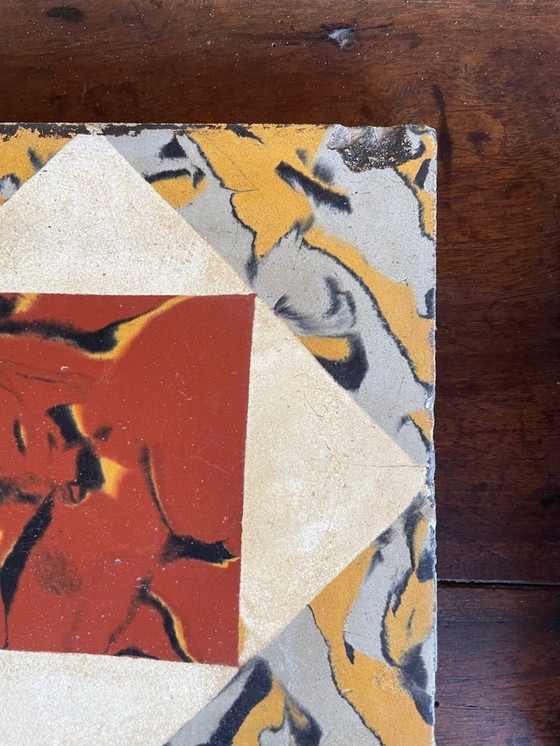 Image 1 of Set di 6 piastrelle francesi d'epoca, anni '30-'40 circa