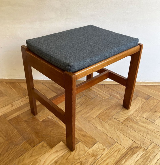 Image 1 of Tabouret en bois de style scandinave des années 1970