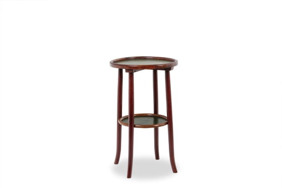 Thonet. Pair of two-tiered pedestal tables in stained beech. 1900s. – Side tables, Other (photo 3 of 18)