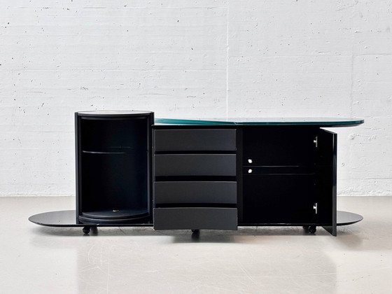 Meuble bar postmoderne de Carlo Malnati, Italie, 1990 – Buffet bas, Wood (photo 2 of 19)