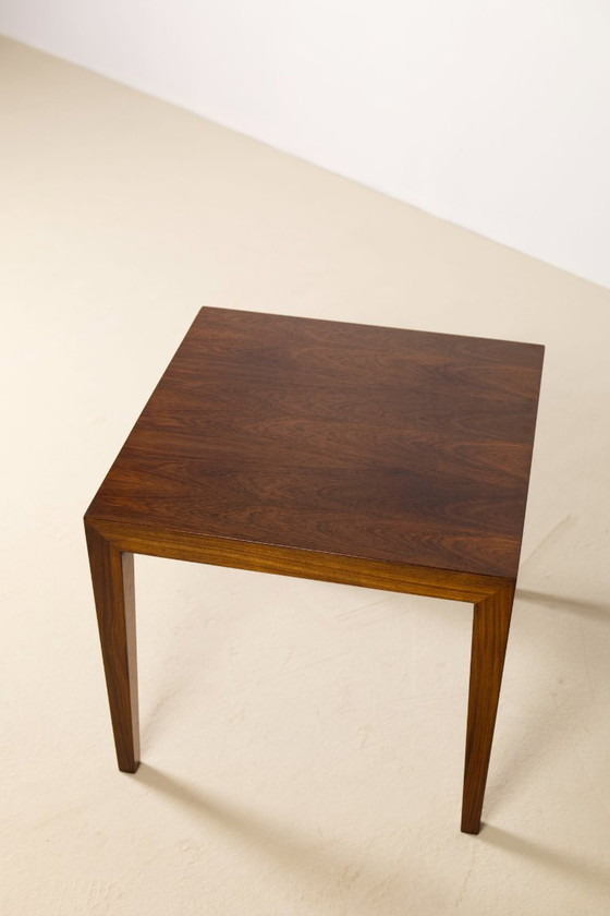 Image 1 of Mesa auxiliar de teca de Severin Hansen Jr., Haslev Møbelsnedkeri Dinamarca, años 60