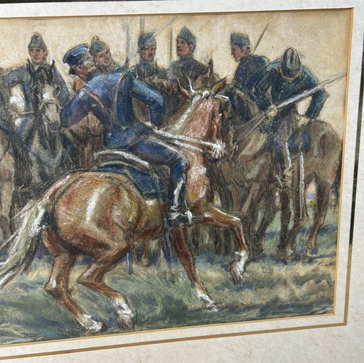 La cavalerie se prépare à la guerre - Gerard Westermann