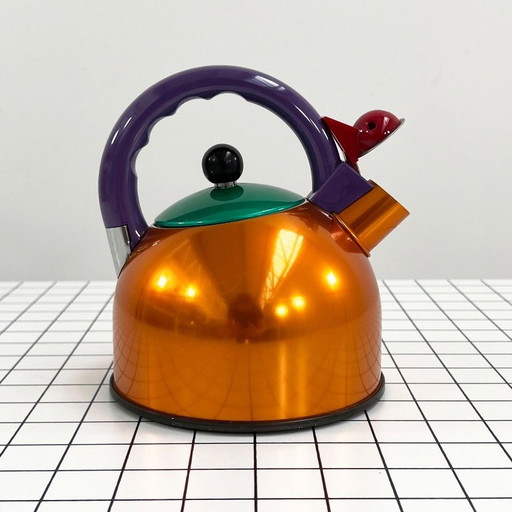 Orange Tea Kettle from Cook Vessel Japan, 1980s