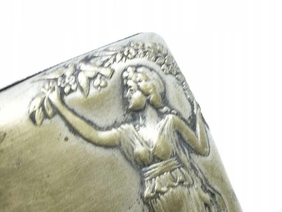Early 20th Century Art Nouveau Cigarette Case, France, Decorative Objects, Metal, Silver (photo 10 of 14)
