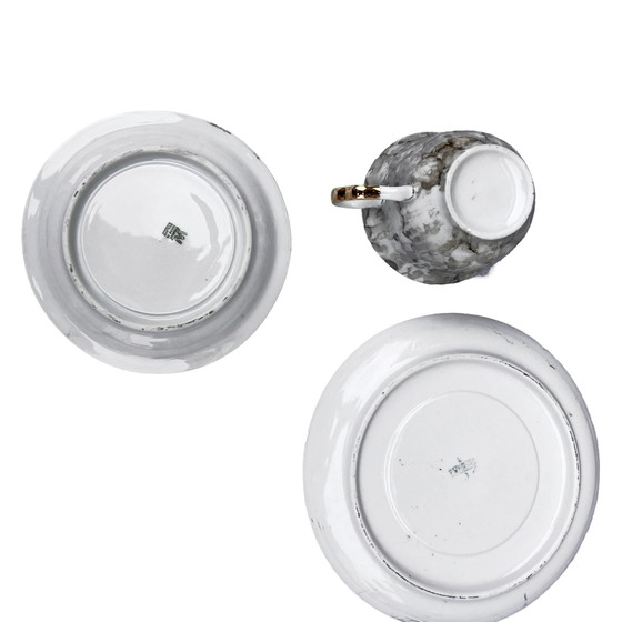 Image 1 of Marbled Breakfast Set, Wałbrzych, Poland, 1970S.