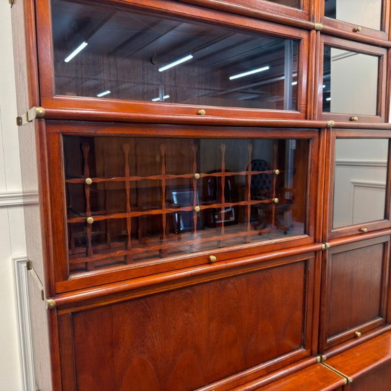Original Globe Wernicke Large Wine Rack for Bookcase, Wood, Brass, Brown (photo 2 of 6)