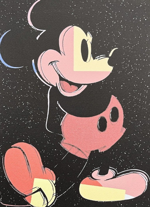 Geïnspireerd door Andy Warhol, Mickey Mouse, jaren 80, lithografie – lithos zeefdrukken, Paper (photo 2 of 7)