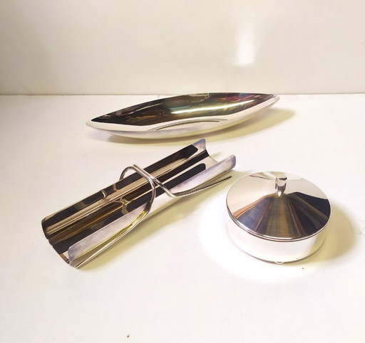 Oggetti di Lino Sabattini per Christofle, anni '70, set di 3