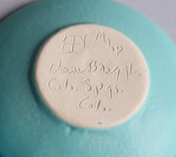 Image 1 of 4 tazzine da caffè con piattini di Jan Brigitte, Colorado Springs, USA, 1950-60.