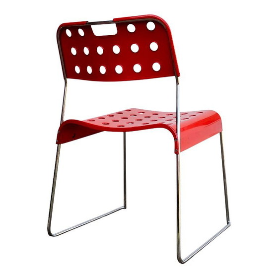 Image 1 of 4x sedie impilabili omstak di rodney kinsmann per bieffeplast, italia, 1971