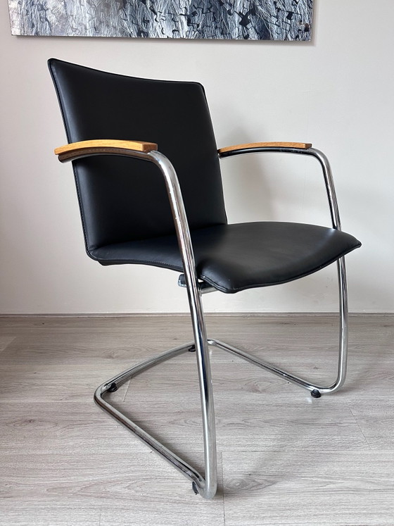 4x Leolux Freyr chaises de salle à manger design – Cuir (photo 2 of 12)