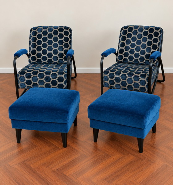2x Dyker 20 con 2 sgabelli – Dutch Seating Company, Poltrone, Metal, Velvet (photo 7 of 7)