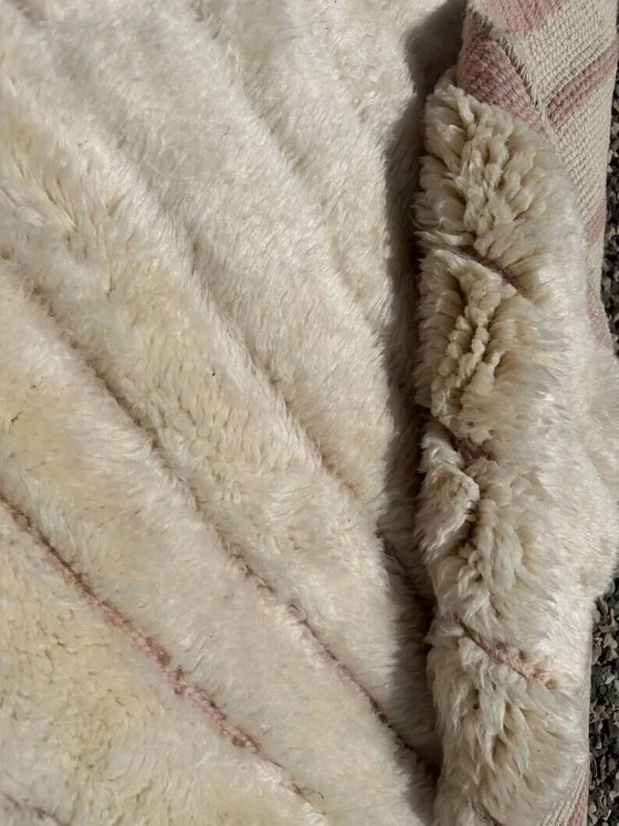 Ecru and beige Moroccan Mrirt rug 350x250 cm, textured minimalist design, Rugs & carpets, Wool, Cotton (photo 7 of 16)