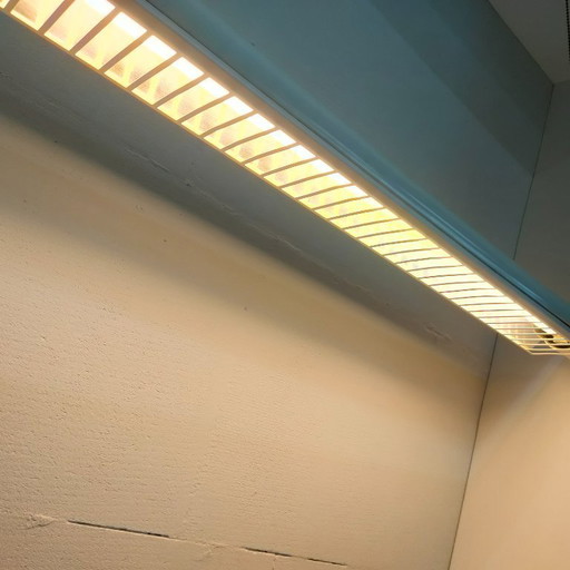 Vintage 1970s fluorescent 'Pop art style' tube ceiling light