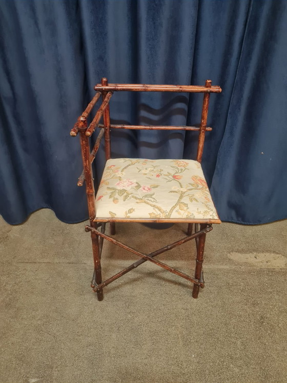 Image 1 of Ensemble de salon ancien en faux bambou par la Maison Staněk - Prague, vers 1910