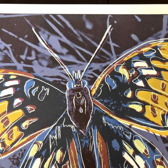 1990s After Andy Warhol "Butterfly" Lithograph – Lithographs & prints, Paper (photo 8 of 11)