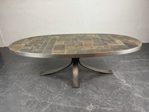 French ceramic coffee table 1960s