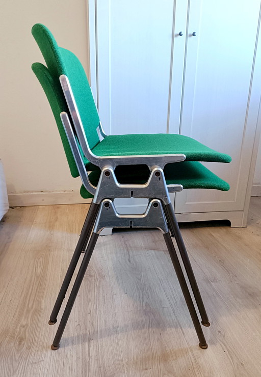 Set of 2 Castelli DSC 106 chairs with armrests