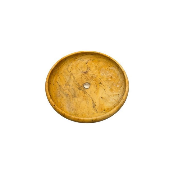 Image 1 of Grand Tour Giallo Siena Marmor Tazza, ca. 1860-1880