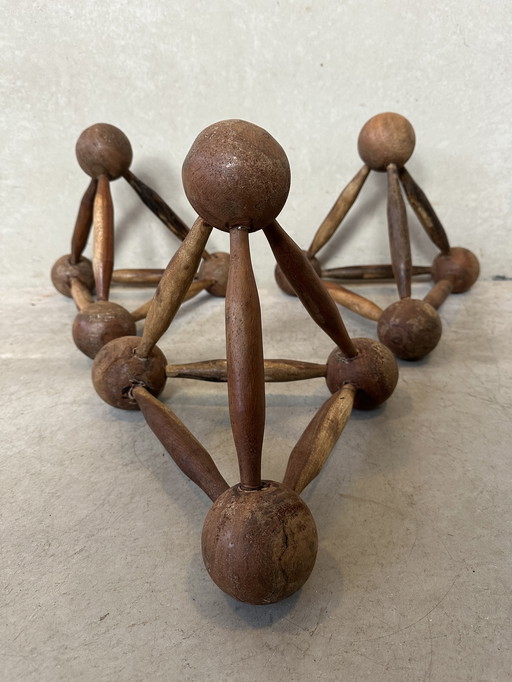 Modèle moléculaire antique - Bois