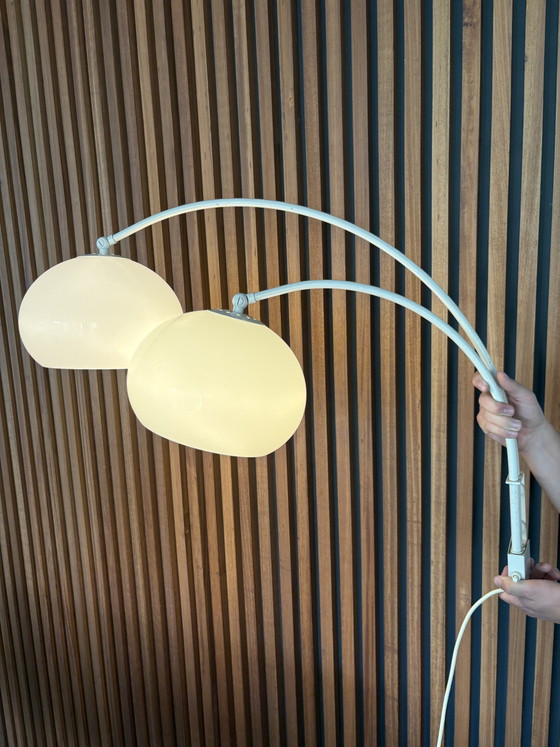 Image 1 of Dijkstra vintage dubbele wandlamp