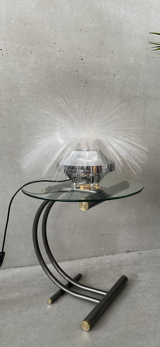 Vintage multicolor fiberglass lamp - 1970's