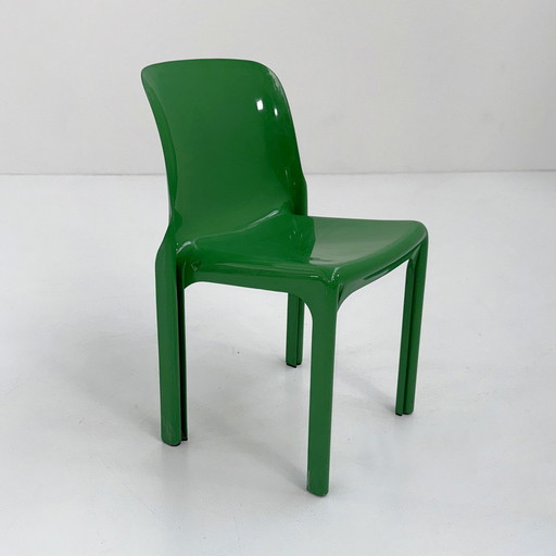 Chaise Selene verte par Vico Magistretti pour Artemide, 1970