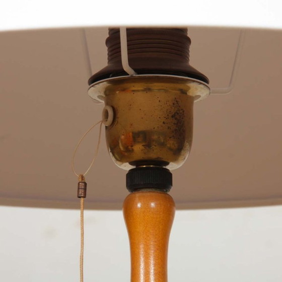 Image 1 of Lampadaire vintage en bois et métal des années 1960