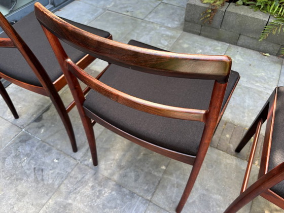Arne Vodder 4 Sedie da pranzo in palissandro 430 per Sibast – Pelle, Legno (photo 6 of 9)