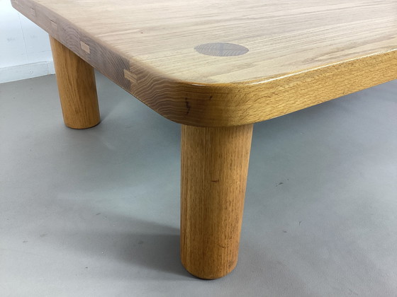 Image 1 of Brutalist seventies oak coffee table Chapo Perriander style