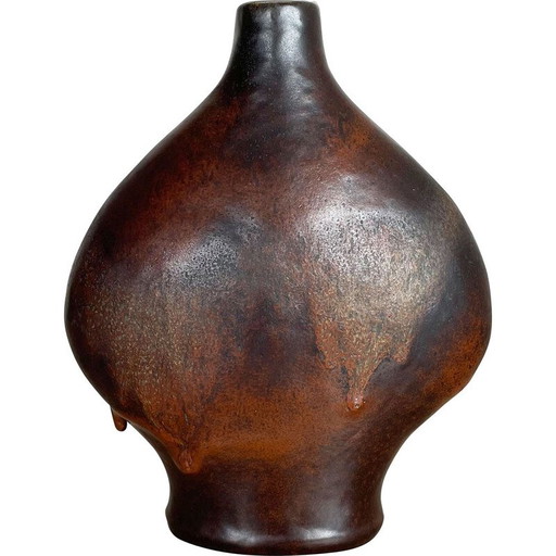 Vase vintage en céramique de Gerda Heukeroth pour Carstens Tönnieshof, Allemagne, années 1970