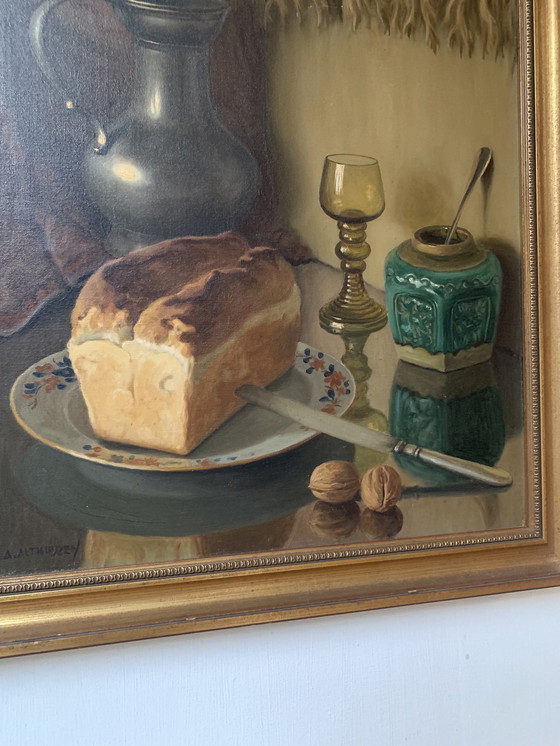Image 1 of Subliem olieverfstilleven van Anthonie Althuijzen (1897-1963)