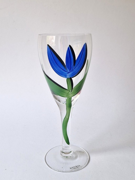 Kosta Boda - Vaso grande "Tulipa" de Ulrica Hydman-Vallien - Firmado