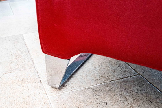 Image 1 of Sofá Roche Bobois Synopsis de 2,5 plazas – cuero rojo – excelente estado