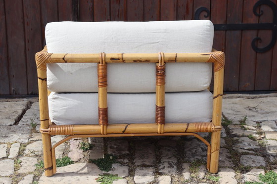 Image 1 of Poltrona in rattan di Dal Vera, Italia 1970