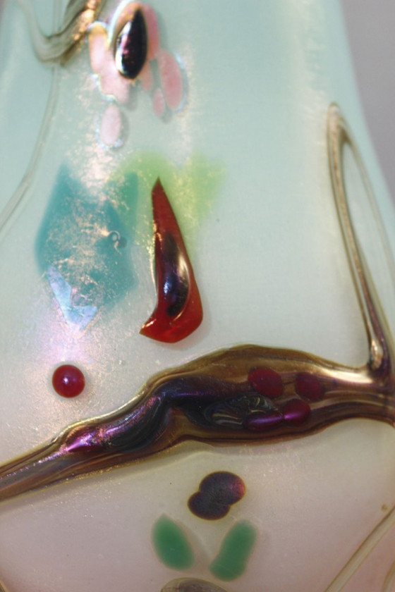 Image 1 of Pascal Guyot & Bernard Aconito in Biot - Large glass paste lamp base, 1990