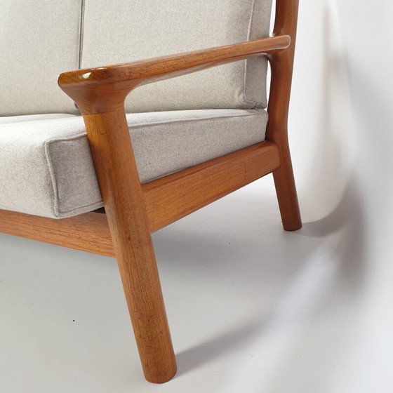 Image 1 of Mid-century teak 3-Seater Sofa by Juul Kristensen for Glostrup, 1970s