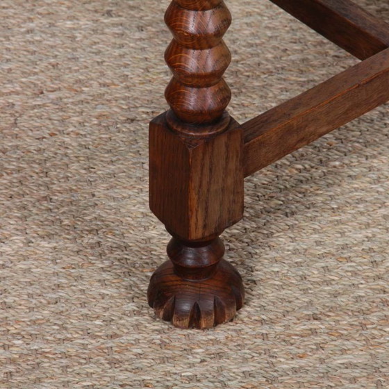 Image 1 of Ensemble de 6 chaises paillées et chêne massif, 1940