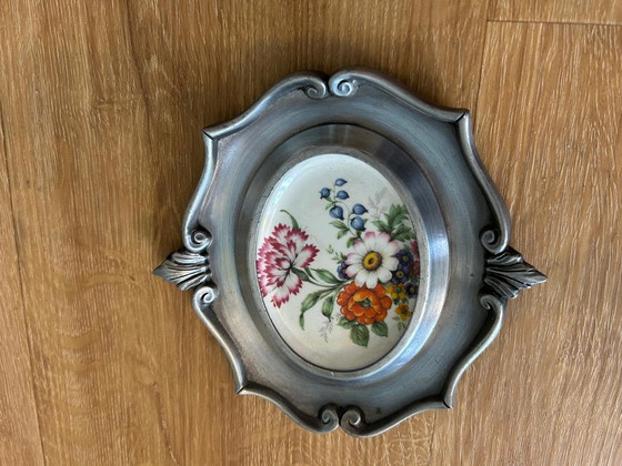 Image 1 of 3 pewter porcelain wall signs Schwarzenhammer