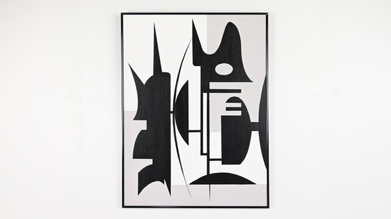 Image 1 of Artist Unknown, Abstract Composition, Acrylic on Canvas.