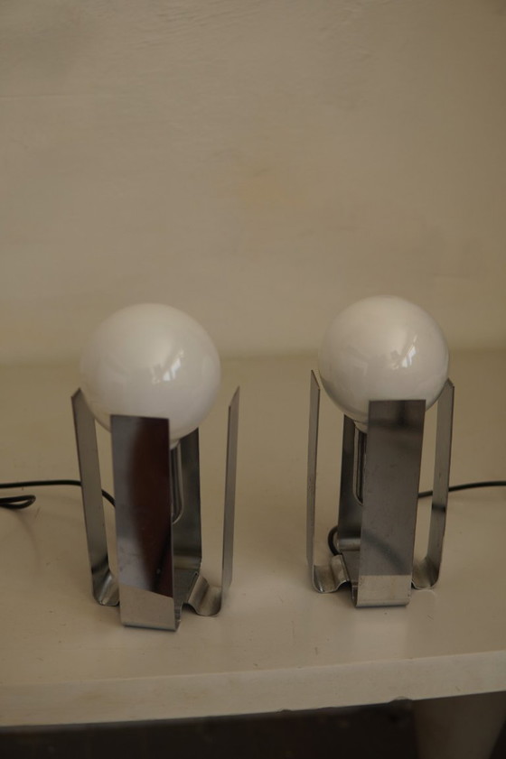 Lampade Bilia vintage di Claudio Salocchi per Lumenform, Italia, anni '70 – Set di 2 – Lampade da tavolo (photo 5 of 7)