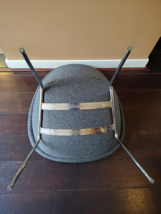 Grey Armchair Walter Knoll 369 – Metal, Wool (photo 5 of 5)
