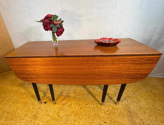 Image 1 of Mid Century Retro Vintage Teak & Tola Extending fold out Dining Table by G-Plan – Librenza Range Circa 1950