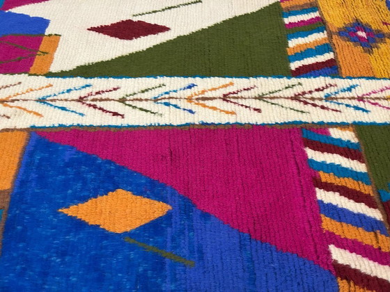 Image 1 of Berber Vloerkleed - 251 cm x 156 cm - gekleurde Wol